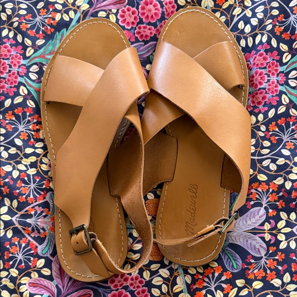Madewell Women's Brown Leather Sandals